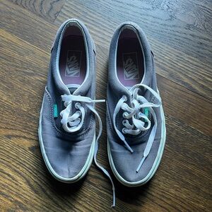 Vans Era Grey, Pink, Teal Lace Up Skate Shoes Size 8